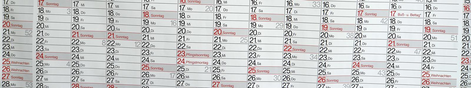 Kalender mit Monatsauflistung © Dienstleistungszentren Ländlicher Raum